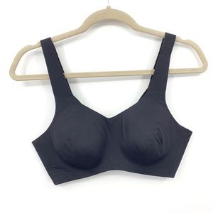 Knix Women Size 2 Medium 36 B C Bra Wireless Black Smoothing Adjustable Hook